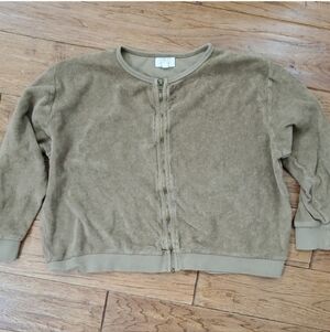 The Simple Folk Terry Bomber Zip-Up Jacket